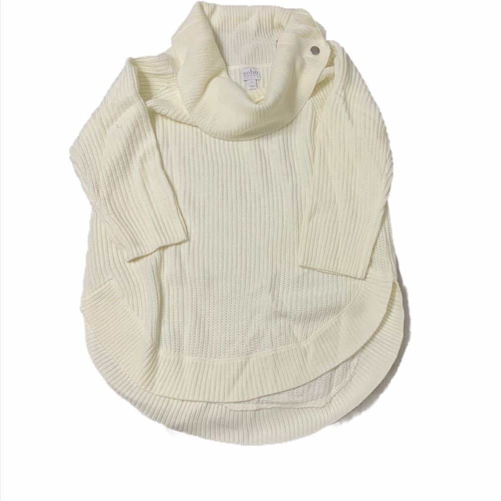 Soho Cream Cowl Neck Sweater